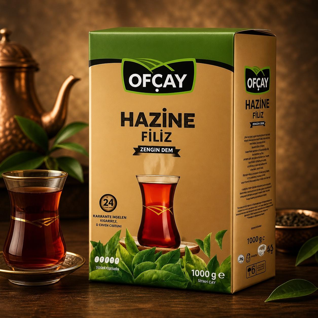 Ofçay Hazine Filiz Siyah Çay 1000 Gram